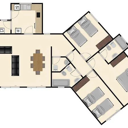 Sleeps 6 Pool Air Con Wifi וילה *